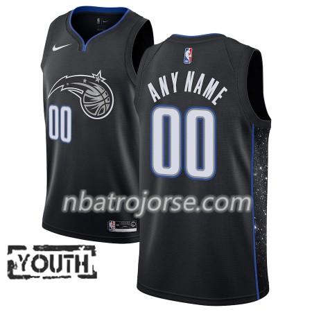 Barn Orlando Magic Tröja Skräddarsydda 2018-19 Nike City Edition Svart Swingman